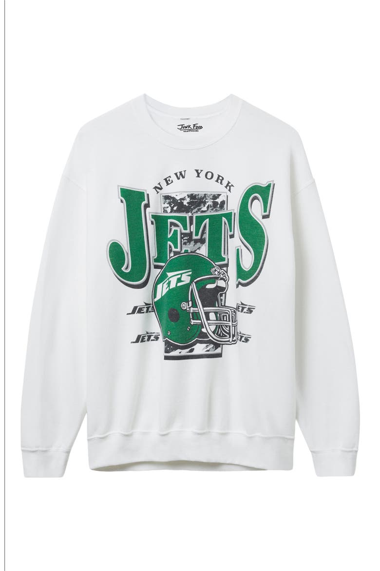 New York Jets Conversion Graphic Sweatshirt, Main, color, WHITE