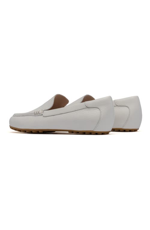 Abeo Harbor Loafer In White Pebble - Regular