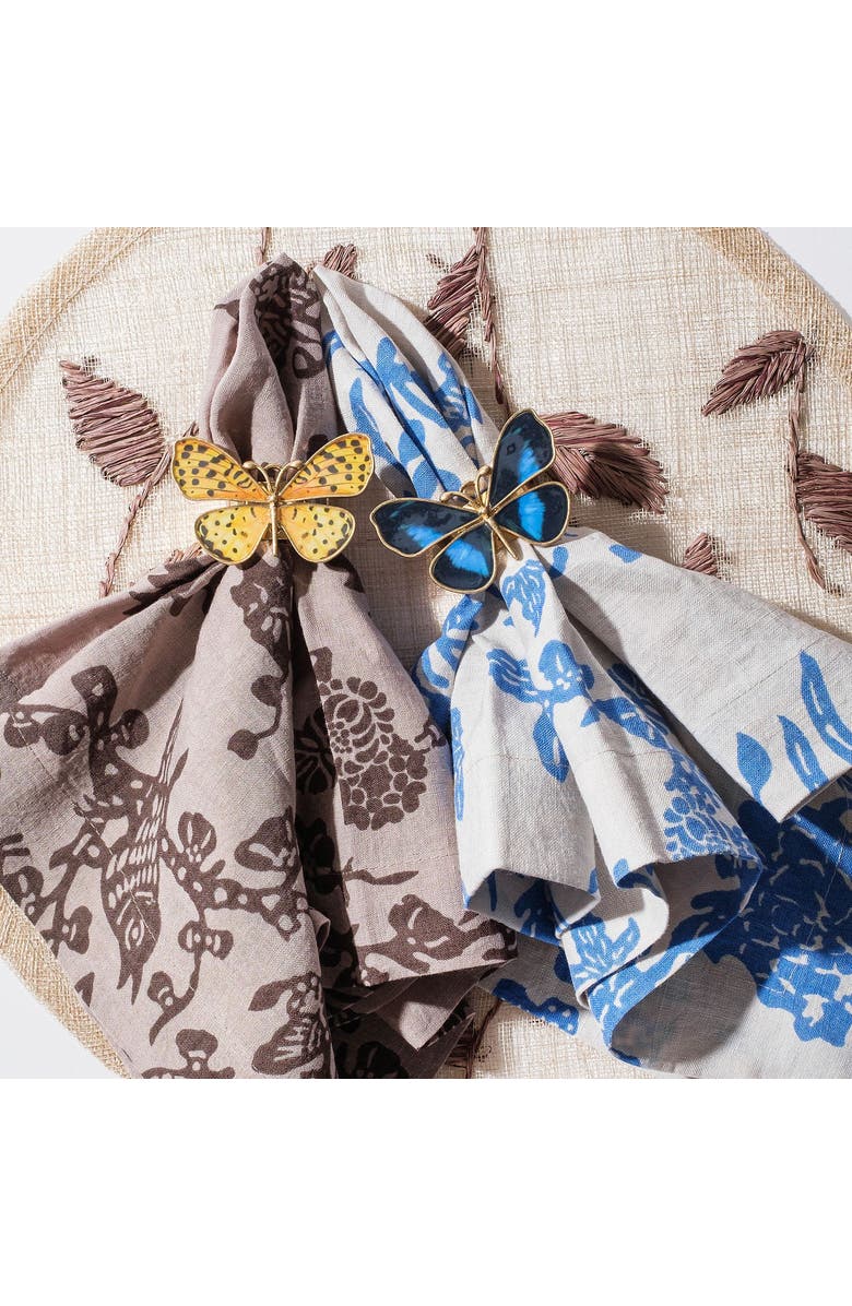 Joanna Buchanan Garden print napkin, set of two, Alternate, color, Blue