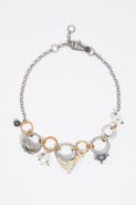BIMBA Y LOLA Chain Necklace with Horse Rings