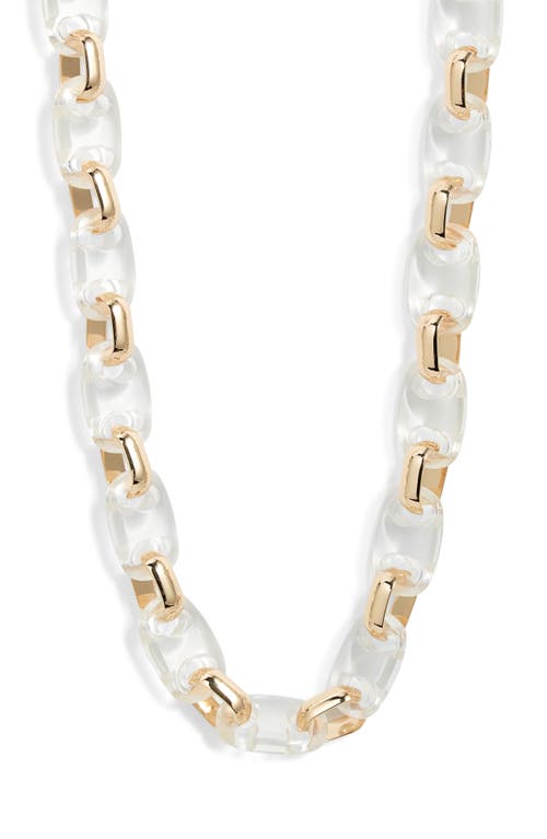 Open Edit Mariner Resin Link Collar Necklace
