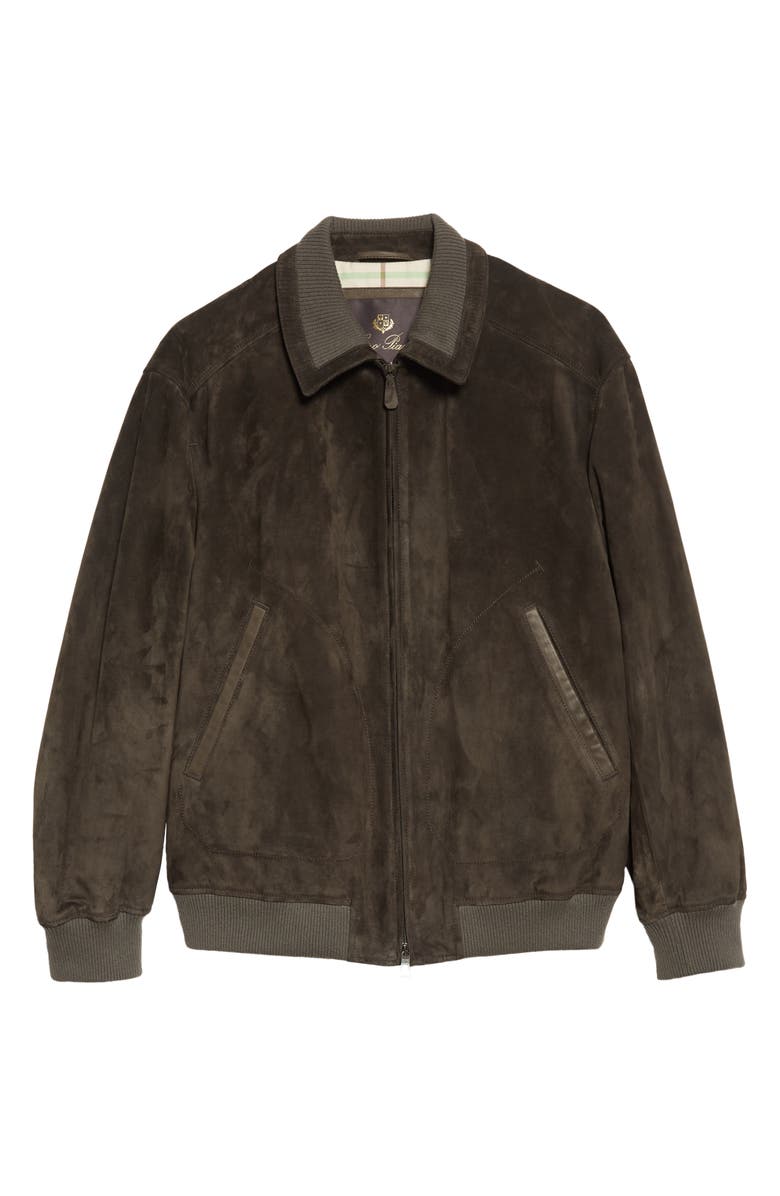 Loro Piana Men's Kent Suede Bomber Jacket, Alternate, color, 