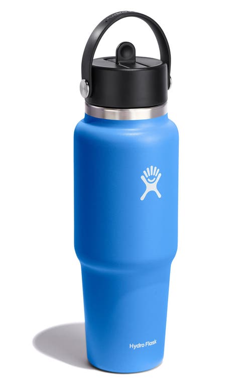 HYDRO FLASK HYDRO FLASK 32-OUNCE WIDE MOUTH TRAVEL WATER BOTTLE WITH FLEX STRAW CAP