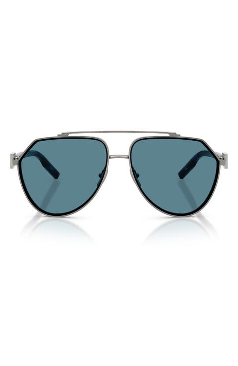 62mm Oversize Pilot Sunglasses