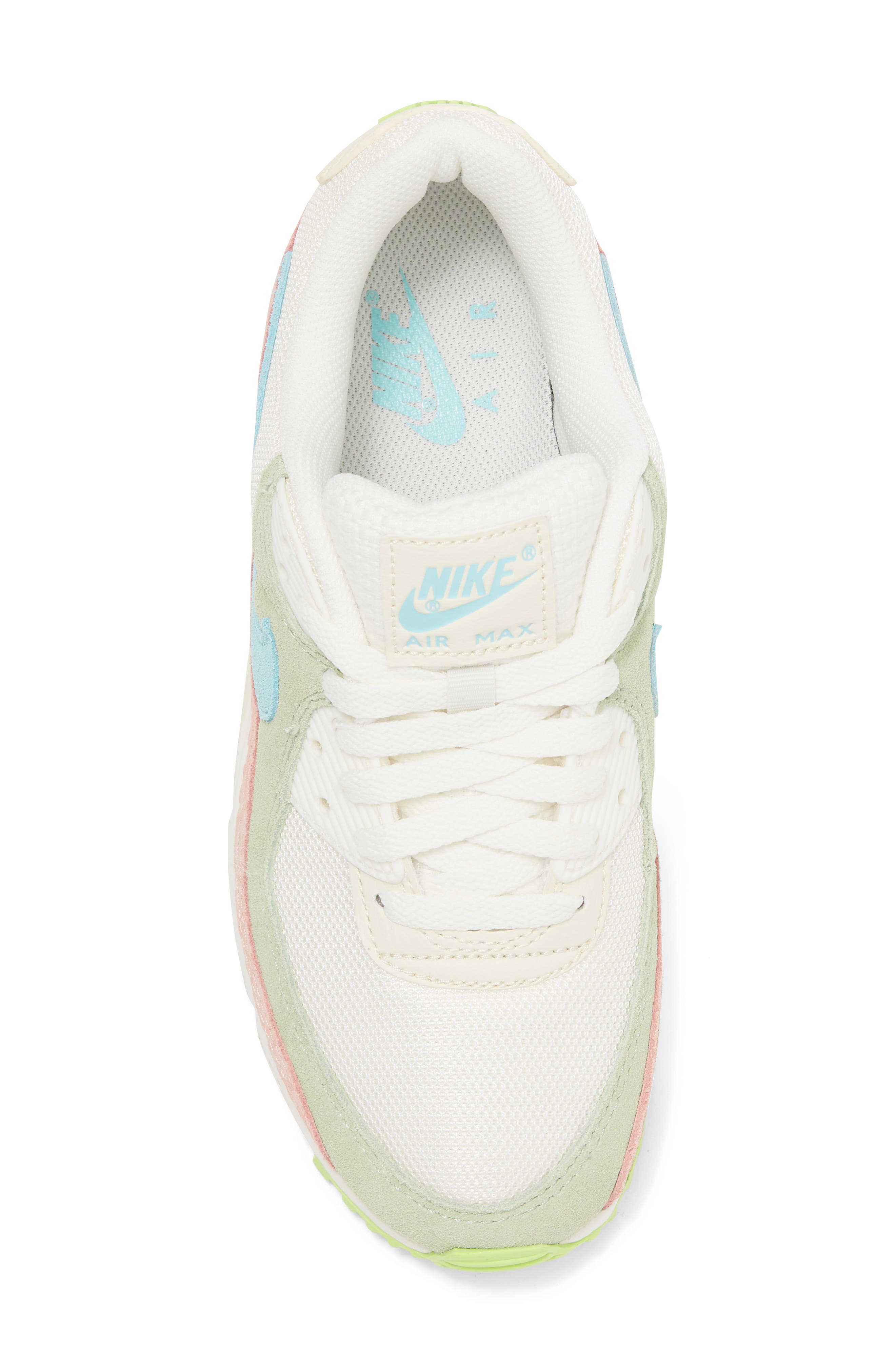 Air Max 90 Sneaker, Alternate, color, SAIL/ COPA/ HONEYDEW/ ORANGE