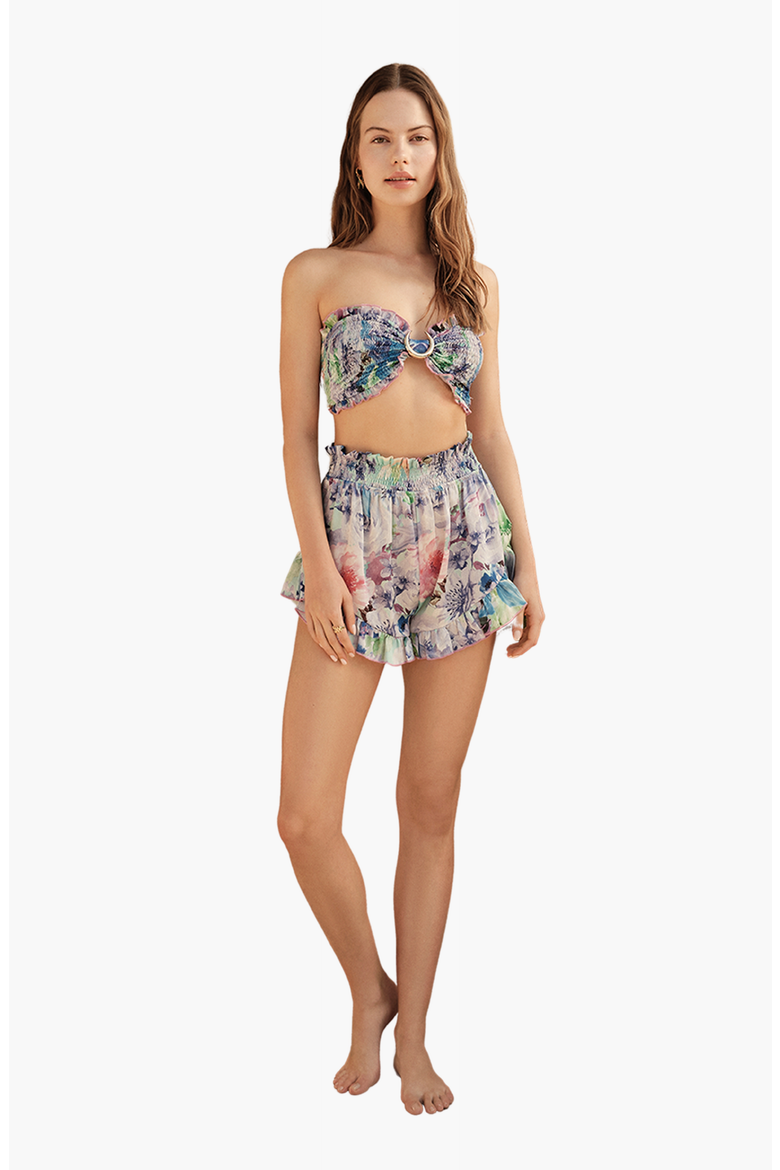 GAIA Shorts, Main, color, Floral Purple