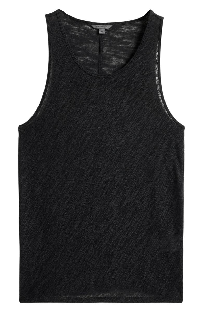John Varvatos Broome Slim Fit Linen Tank, Alternate, color, 