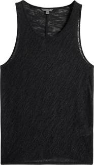 John Varvatos Broome Slim Fit Linen Tank