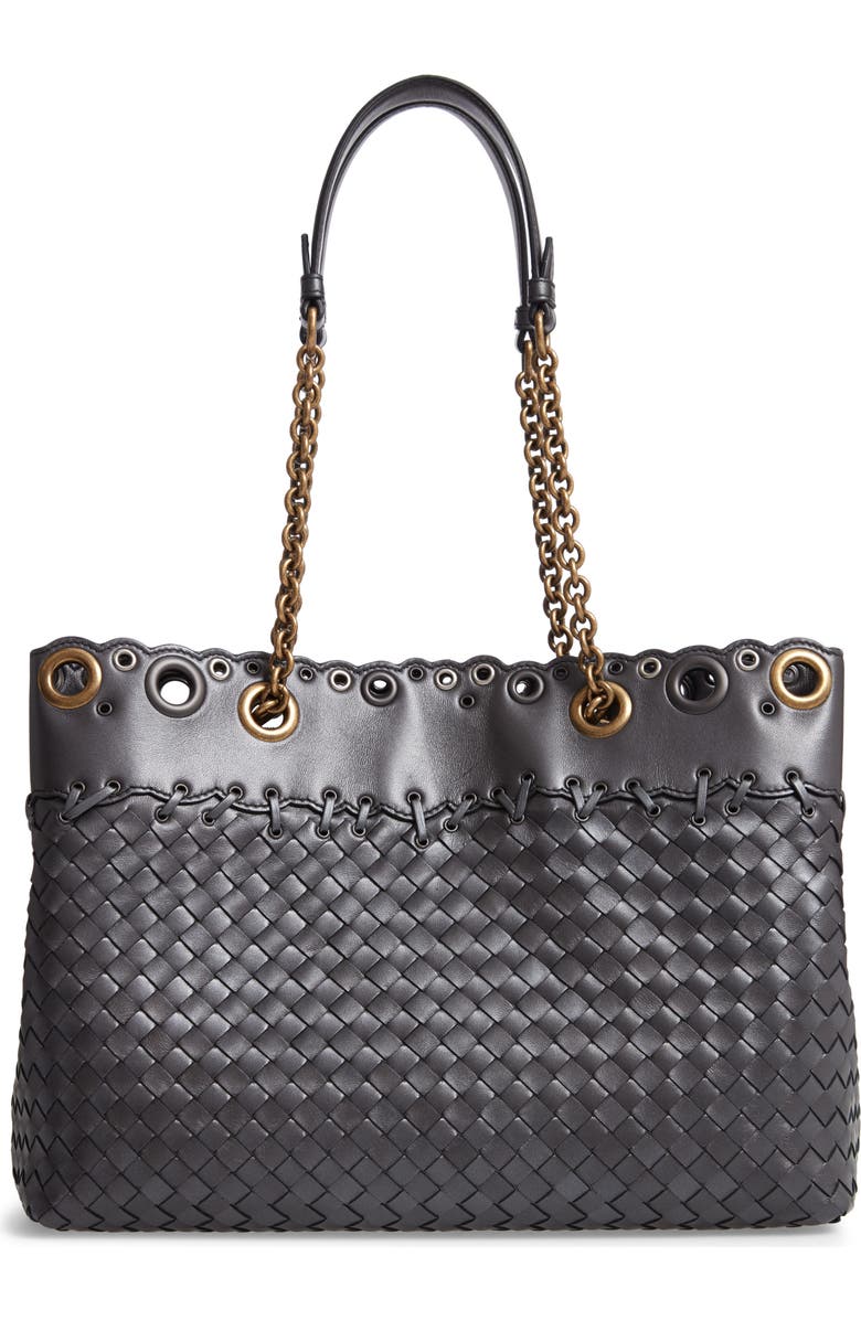 Bottega Veneta Intrecciato Leather Tote Bag, Main, color,