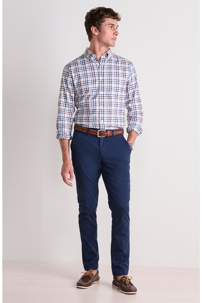 MonomoyTattersall Classic Fit Stretch Poplin Button-Down Shirt, Alternate, color, FLAMINGO