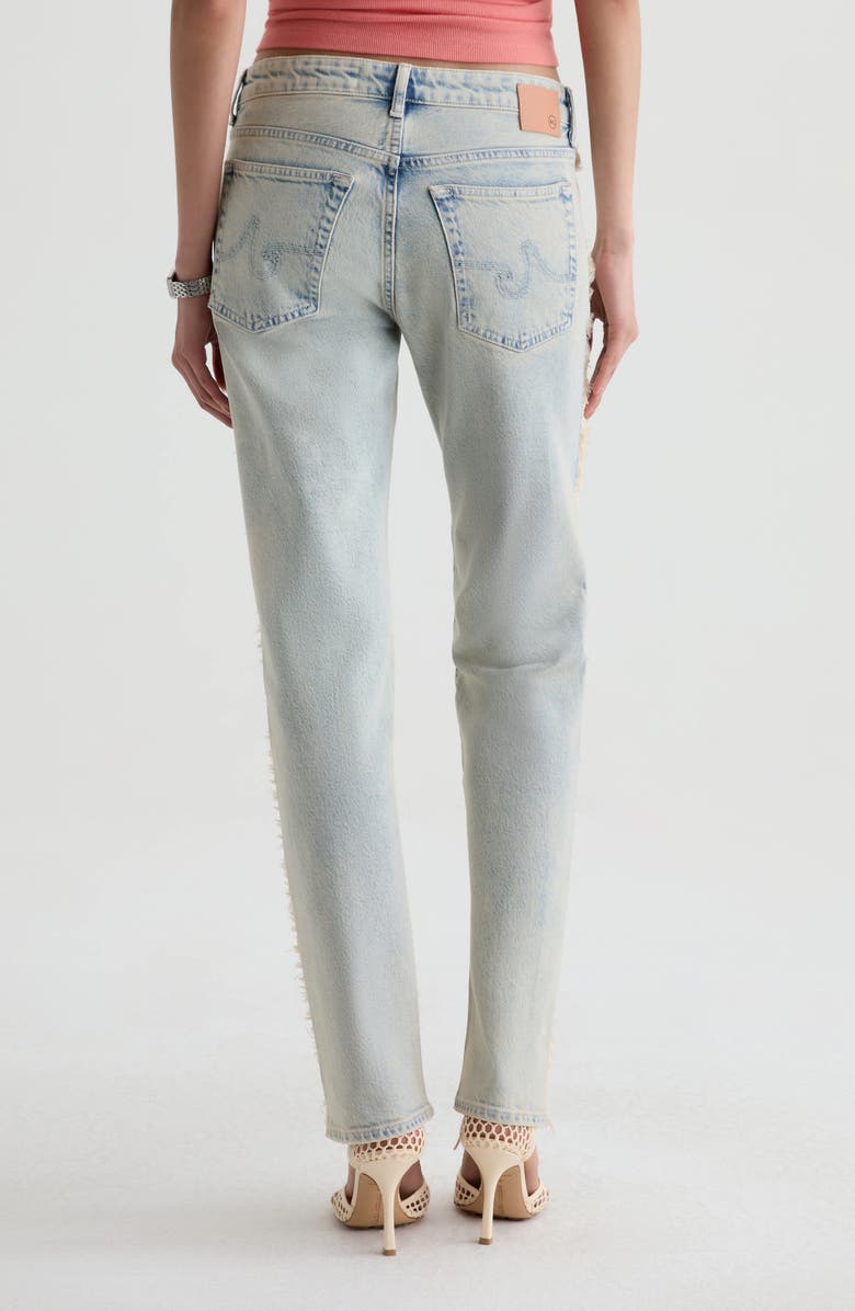 AG Sandra Low Rise Slim Straight Leg Jeans, Alternate, color, Mojave Khaki