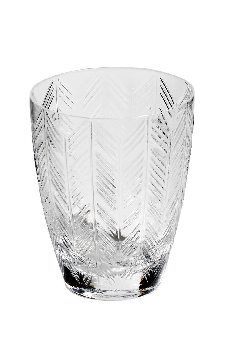 Missoni Home Tableware Water Glass ZIG ZAG Set of 6 Transparent 11.8 oz, diam. 3.3", H 4", Main, color, NO COLOR