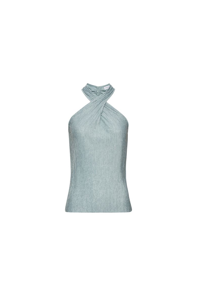 Women's Crossover Halter Top, Alternate, color, Mint