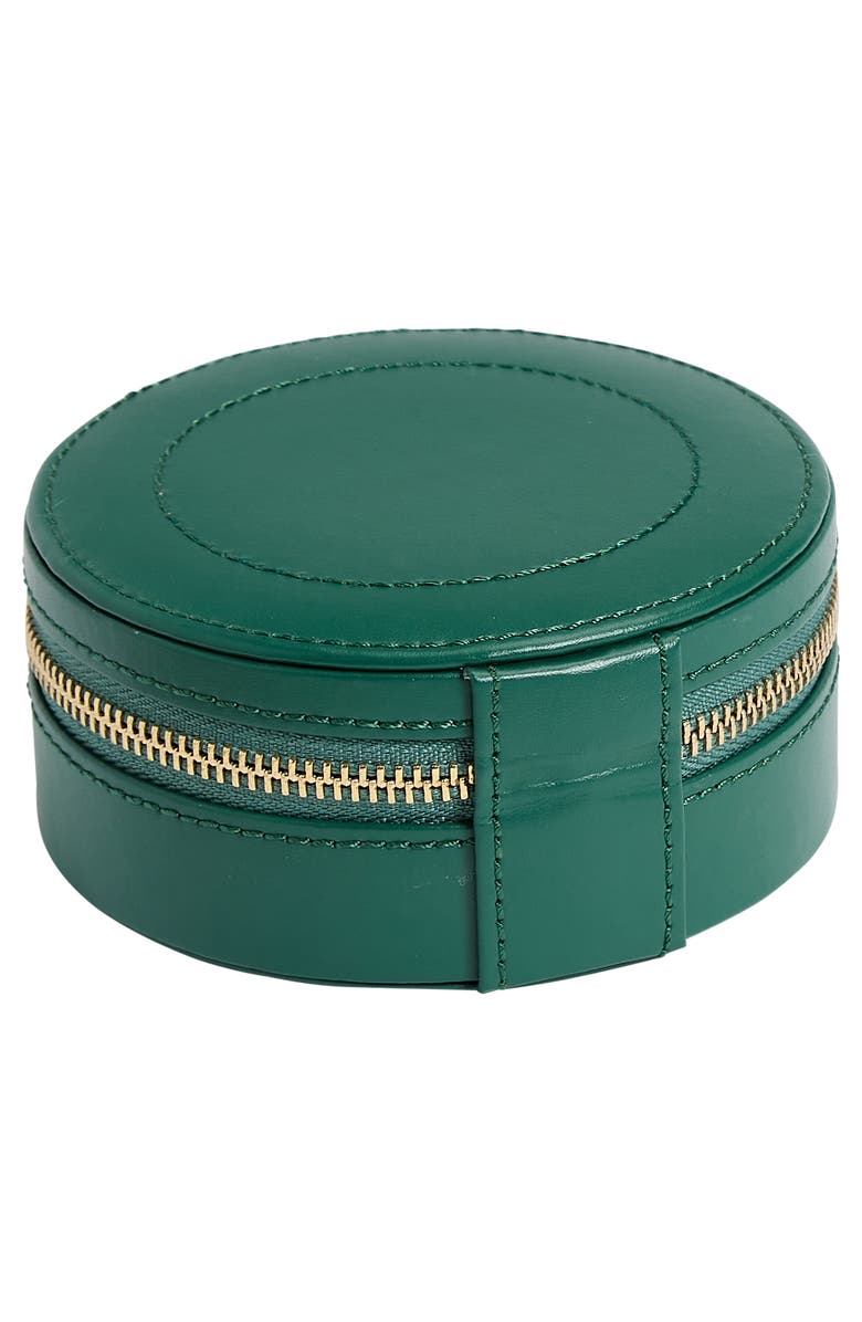 WOLF Sophia Round Zip Case, Alternate, color, Forest Green