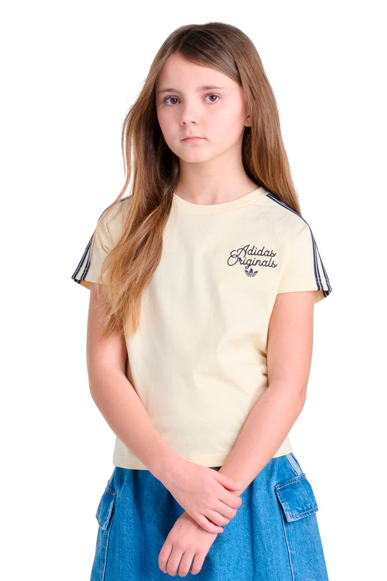 Kids' Originals Embroidered T-Shirt, Main, color, OFF WHITE