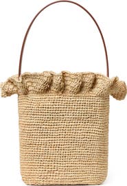 Loeffler Randall Laith Raffia Bucket Bag