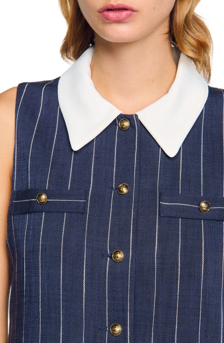 SANDRO Mini striped dress, Alternate, color,