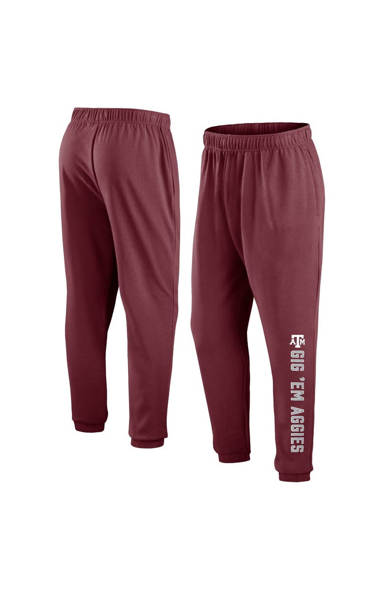 FANATICS Men's Fanatics Branded Maroon Texas A&M Aggies Chop Block Fleece Sweatpants, Main, color, Maroon