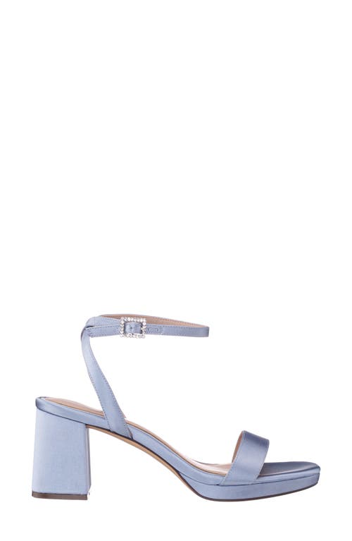 Nina Bergen Ankle Strap Sandal In Icy Blue