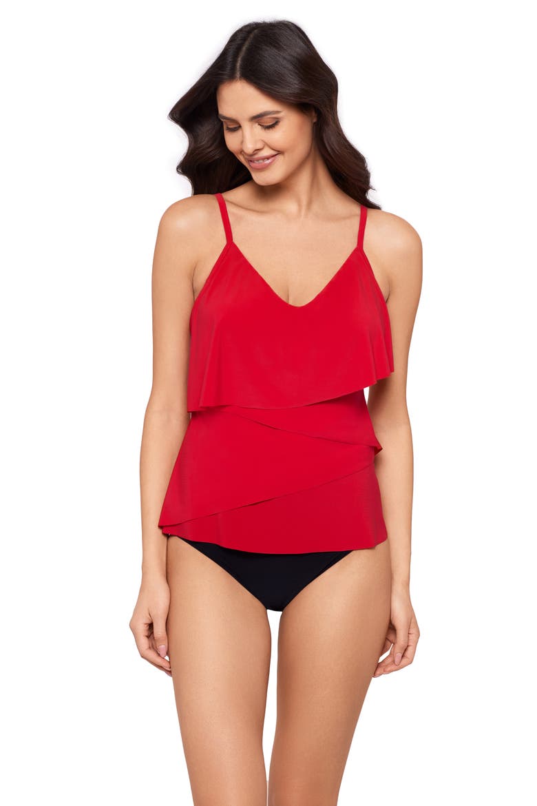 Chloe Tankini Top, Alternate, color, MARS