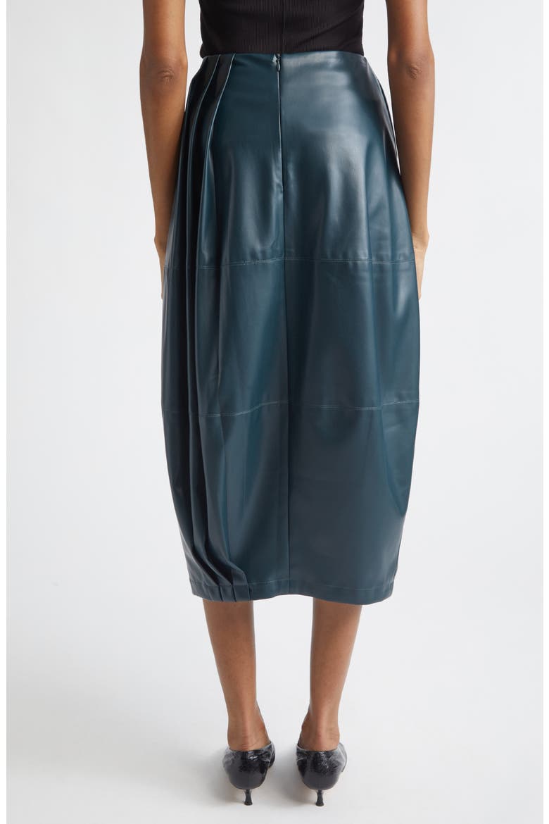 Daphne Faux Leather Skirt, Alternate, color, TURQUOISE
