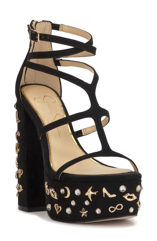 Jessica Simpson Aamina 2 Strappy Platform Sandal In Black