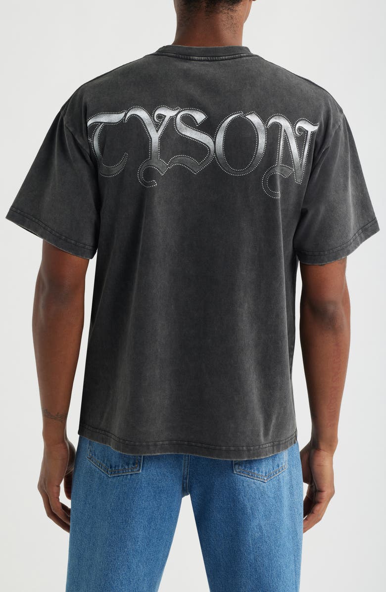 ID Supply Co Mike Tyson Banner Cotton Graphic T-Shirt, Alternate, color, Black Wash