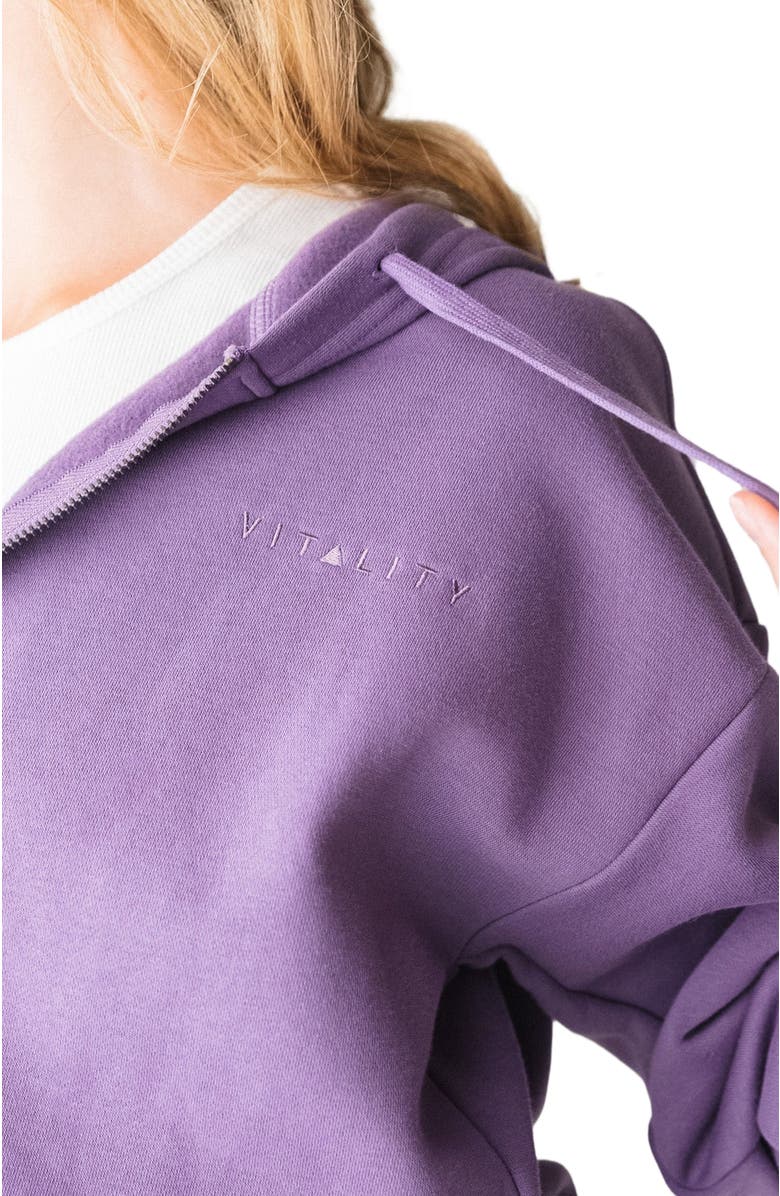 Vitality Cozy Uni Zip, Alternate, color, Violet
