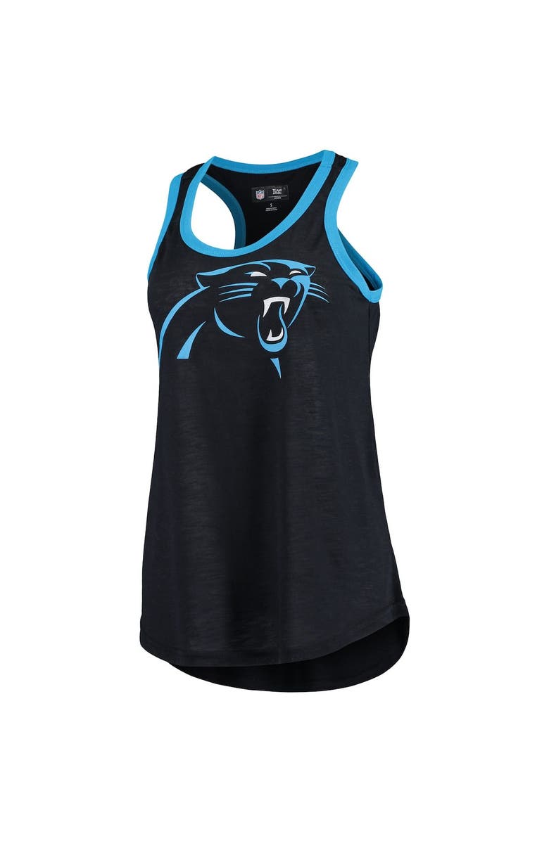 G-III 4HER BY CARL BANKS Women's G-III 4Her by Carl Banks Black Carolina Panthers Tater Tank Top, Alternate, color,