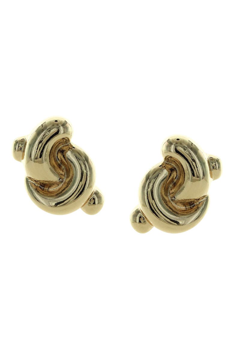 Nadia Knot Earrings, Main, color, GOLD