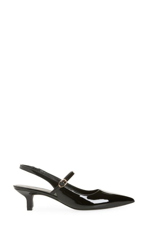 Nordstrom Rack Miranda Slingback Pump In Black Patent