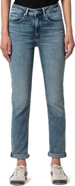 Mavi Jeans Kathleen High Waist Cuffed Slim Straight Leg Jeans