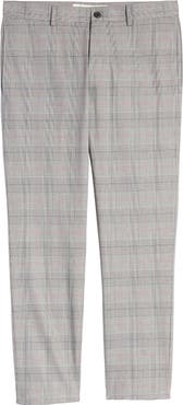 Topman Check Crop Stretch Dress Pants
