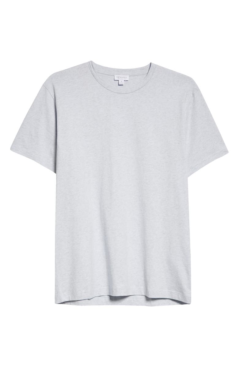 Sunspel Crewneck T-Shirt, Alternate, color, Pastel Blue Melange