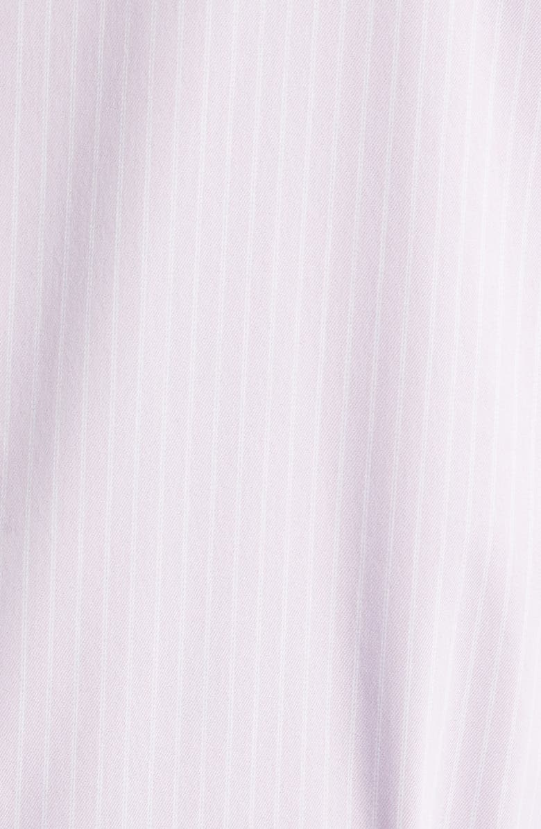 Mizzen+Main Hilton Pinstripe Performance Cotton Blend Button-Up Shirt, Alternate, color, Lavender Haze Chalk Stripe