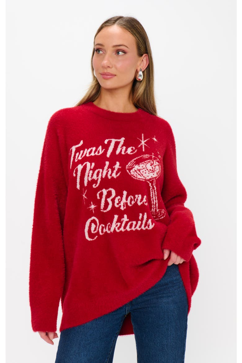 Classic Crewneck Sweater, Main, color, Twas The Night Knit