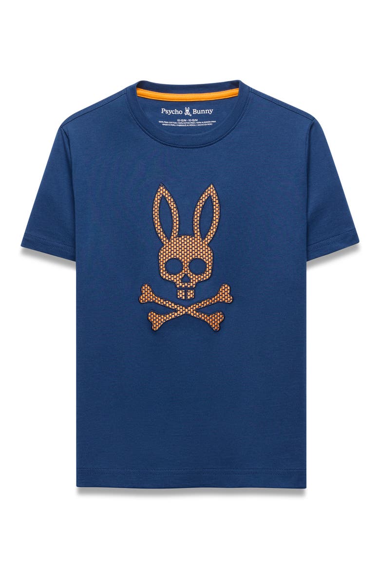 Kids' Stan Graphic Pima Cotton T-Shirt, Main, color, NAVY PEONY