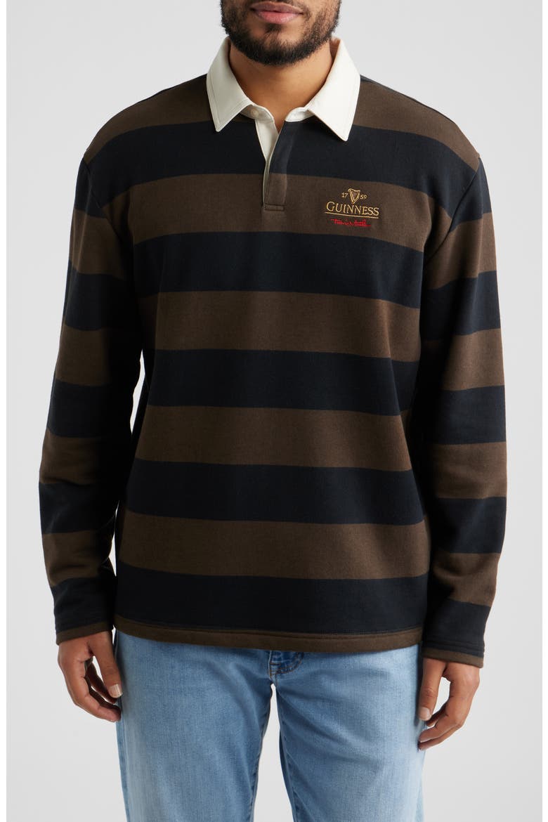 x Guinness Dark Cascade Rugby Shirt, Main, color, DEMITASSE