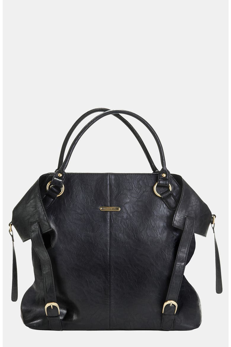 'Charlie' Diaper Bag, Main, color, BLACK