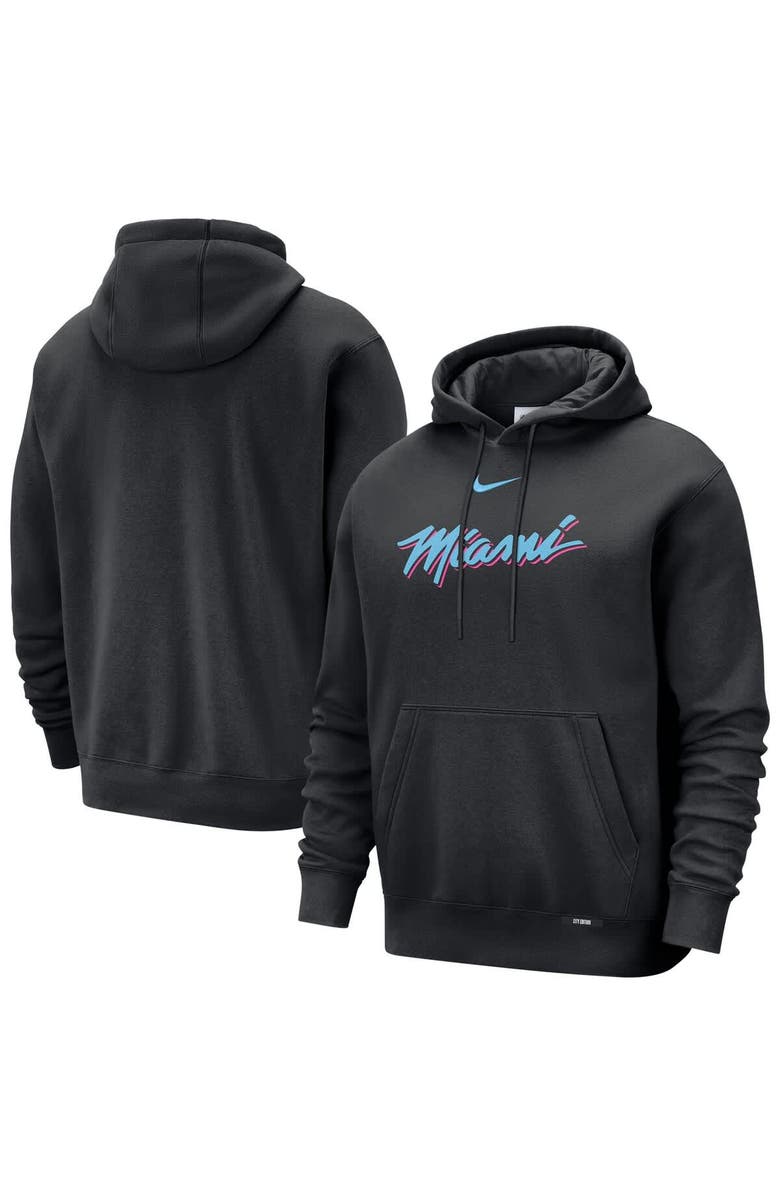 Nike Men's Nike  Black Miami Heat 2025/26 City Edition Essential Remix Club Hoodie, Main, color, Black