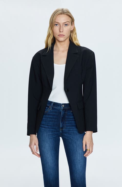 Pistola Stassi Cinched Waist Blazer In Black In Black