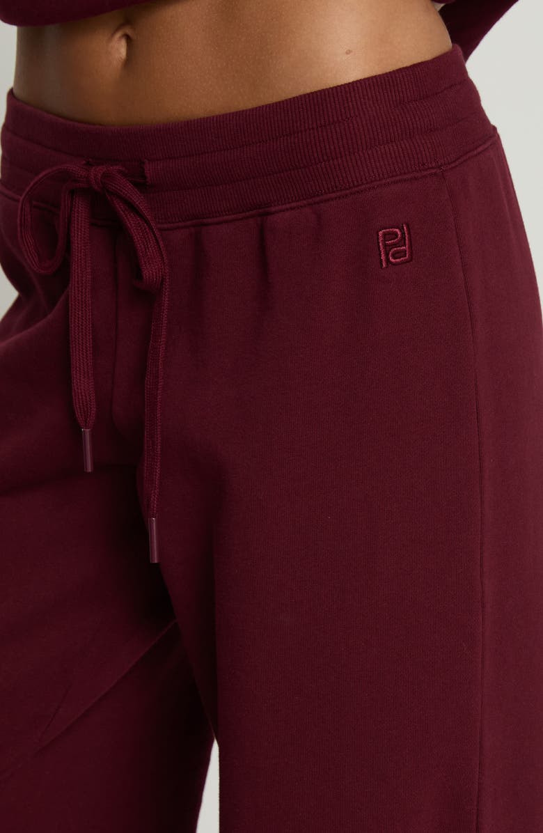 Princess Polly Dodie Wide Leg Sweatpants, Alternate, color, Washed Currant