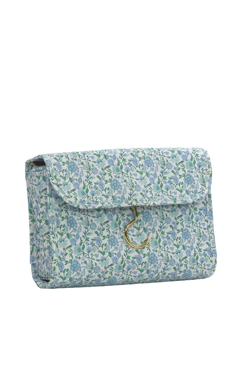 TRVL Design Hamptons Floral Hanging Toiletry Bag, Alternate, color, Blue