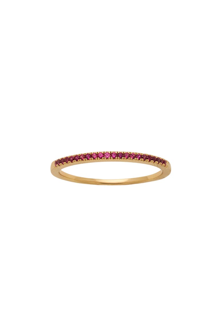 Birthstone Stacking Ring, Main, color, GOLD JULY