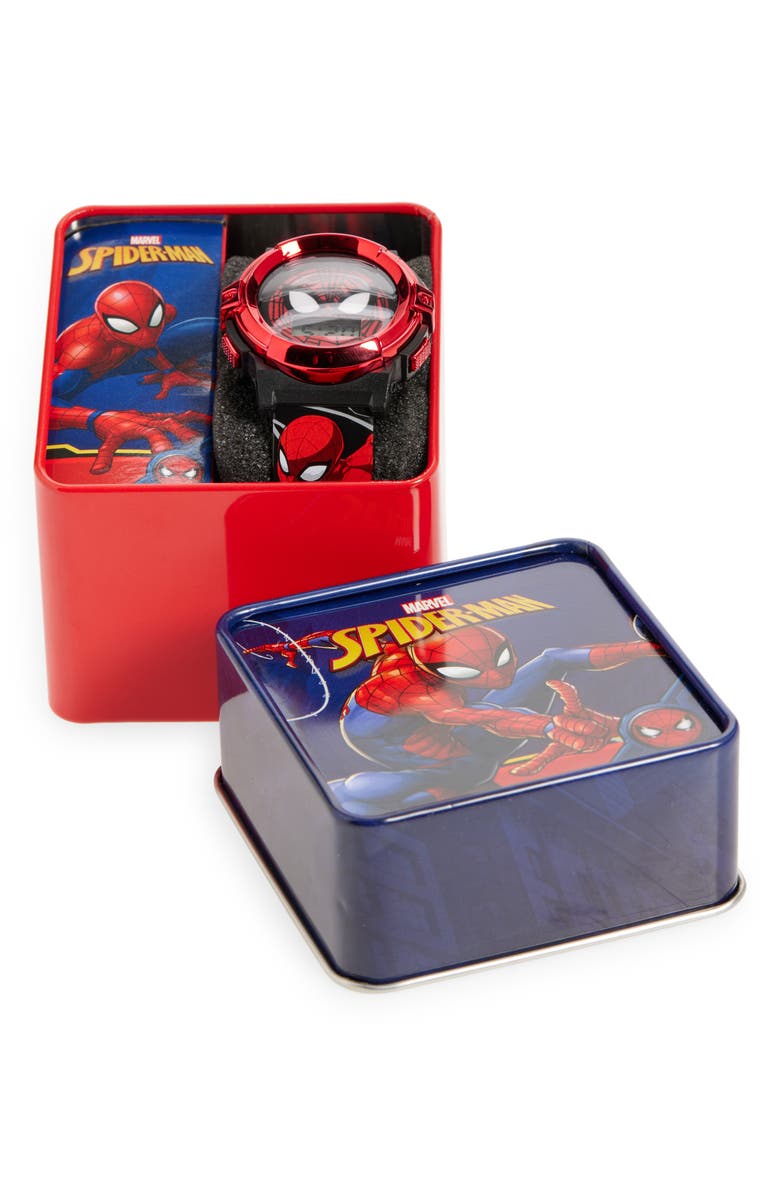 Accutime Kids' Spider-Man Digital Watch, Alternate, color, Red/ Black
