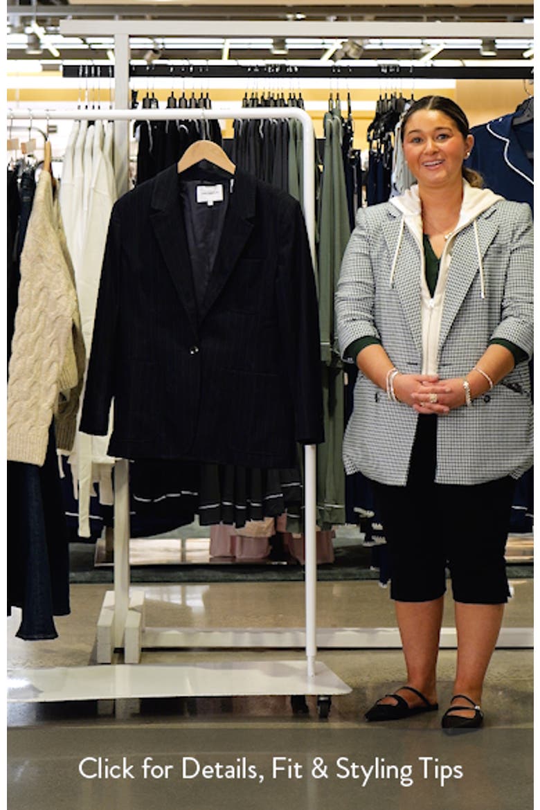 The Oversized Pinstripe Blazer video