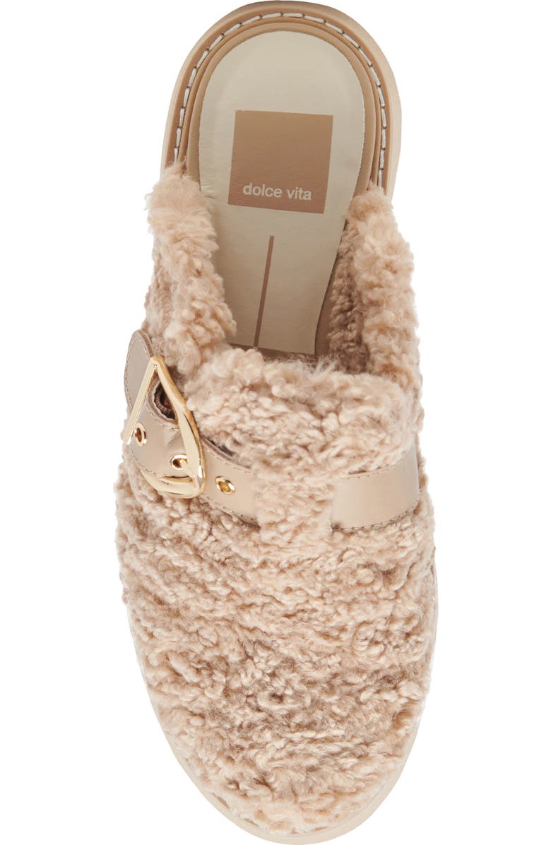 Dolce Vita Lelani Faux Fur Mule, Alternate, color, Natural Plush