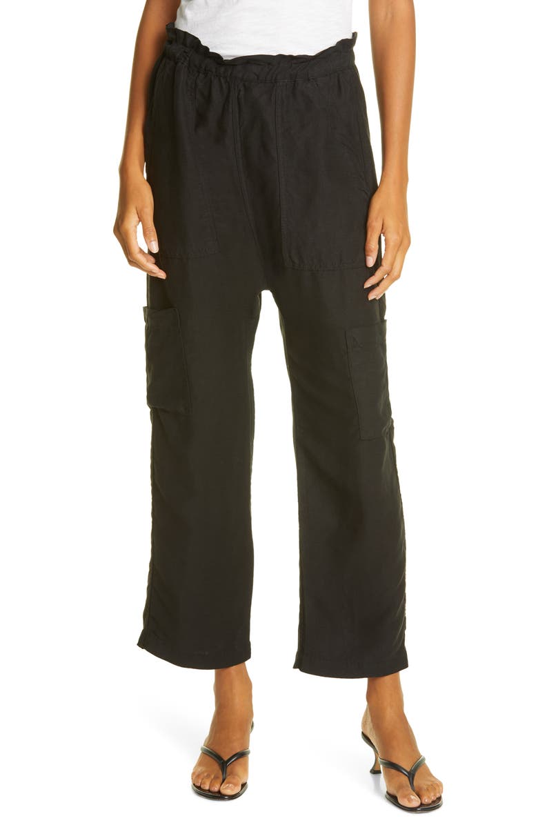 NSF Clothing Shailey Paperbag Waist Pants, Main, color,