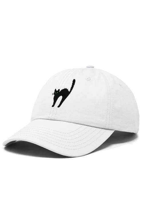 DALIX DALIX BLACK CAT EMBROIDERED CASUAL HAT 