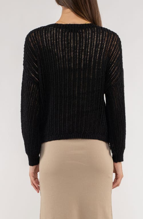 BLU PEPPER BLU PEPPER EXTENDED SHOULDER KNIT SWEATER 